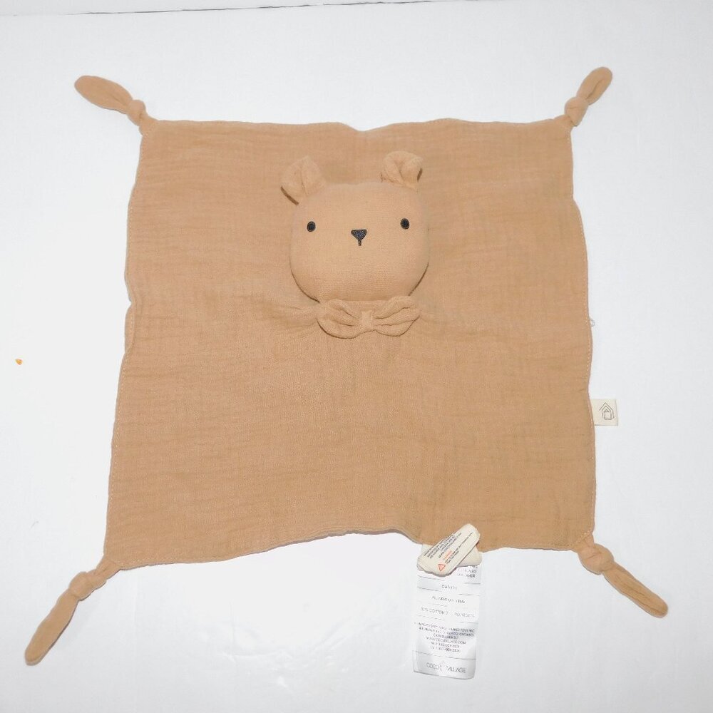 Coca Village Baby First Toy Box Brown Bear Security Blanket Lovey nunu Soother